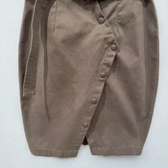 NWT The Fifth Label The Quest Cotton High Waist Skirt Deep Khaki Green - Picture 4 of 7